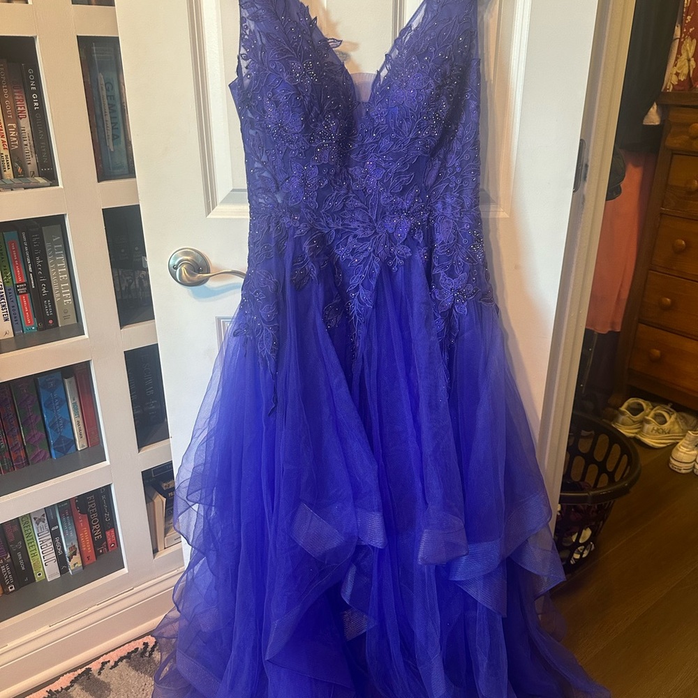 Vibrant Purple Lace Dress